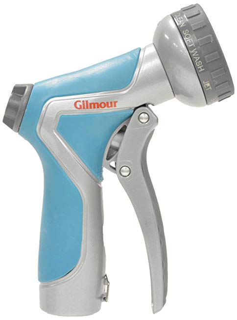 Gilmour 300GWF Medium-Duty Metal Front Trigger Nozzle, 8 Spray Patterns