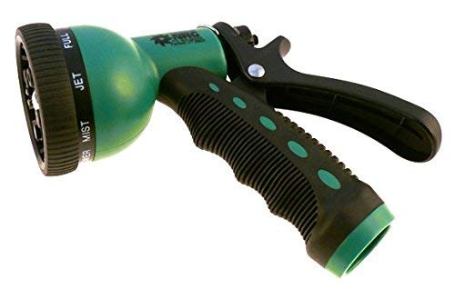 Multi-pack Nine Position Metal Pistol Spray Hose Nozzle with Auto Shut Off Green (3)