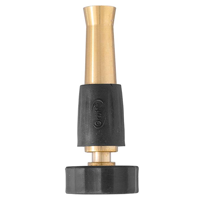 Orbit 4-Inch Brass Adjustable Hose Spray Nozzle 58044