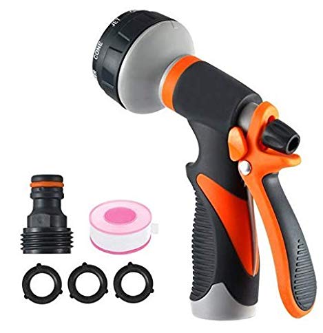 Garden Hose Nozzle,Spray Nozzle Anti-Leak,Water Hose Nozzle,High Pressure Gun Sprayer with 8 Spray Patterns33