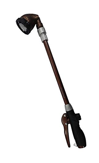 Wasser Vela Garden Telescoping 25”-36” 6-pattern Front Trigger Soft Grip Water Spray Pistol Hose Nozzle Wand